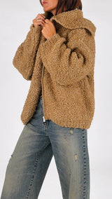 Giacca bouclè zip K.