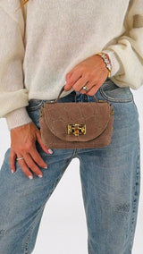 Pochette suede cocco