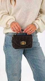 Pochette suede cocco