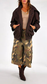 Bomber ecosuede martellato H.