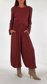 Pantalone jogging viscosa fluida H.