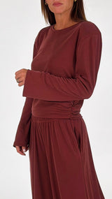 Maglia arriccio viscosa fluida H.