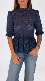 Camicia macramè balza H.