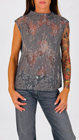 Camicia smanicata devorè You