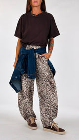 Pantalone felpa Cleo animalier