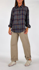 Camicia quadro grigio Kiki