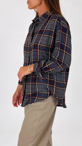 Camicia quadro grigio Kiki