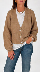 Cardigan bottone perla H.