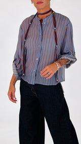 Camicia righe collana H.