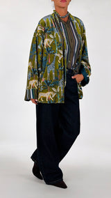 Kimono ciniglia jungle H.