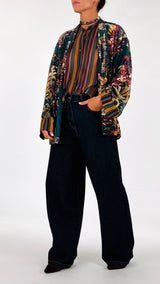Kimono ciniglia jungle H.