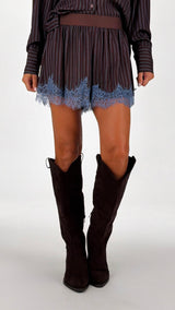 Short righe pizzo H.