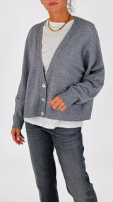 Cardigan integrale 3 bottoni H.