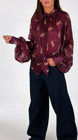 Camicia organza tigre T.