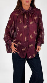 Camicia organza tigre T.