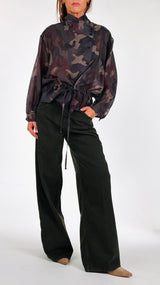 Camicia organza camu T.