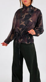Camicia organza camu T.
