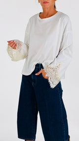 T-shirt scatolina calla pizzo T.