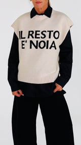 Gilet "il resto è noia" T.