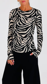 T-shirt zebrata T.