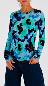 T-shirt fiori sfumati T.