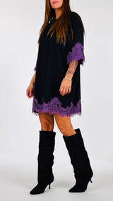 Abito p.milano bordi pizzo H.
