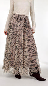 Gonna tulle zebrato T.