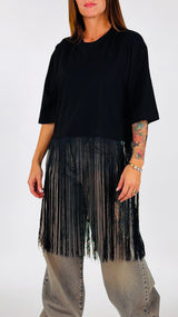 T-shirt scatolina frange H.