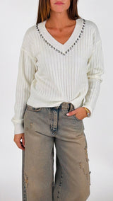Pull coste+strass You