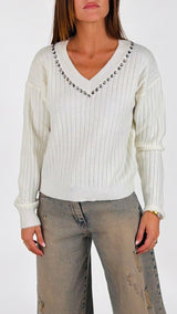 Pull coste+strass You