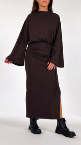 Abito lungo jersey calla+fusciacca H.