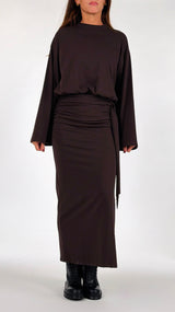 Abito lungo jersey calla+fusciacca H.
