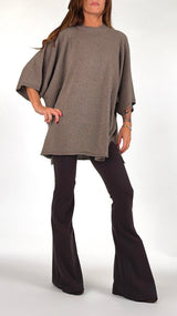 Maxi pull lana cachemire spacchetti Vic.