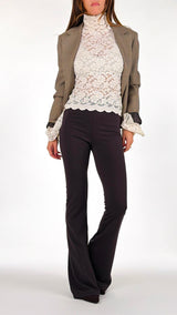 Pantalone zampa p.milano Twin