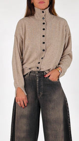 Cardigan collo in piedi Vic.