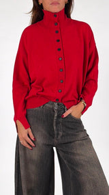 Cardigan collo in piedi Vic.