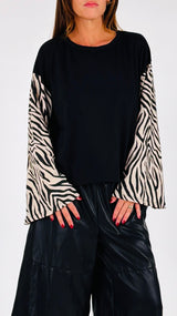 T-shirt scatolina calla zebra H.