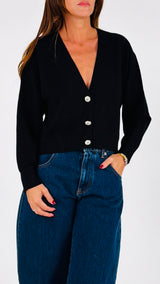 Cardigan bottoni gioiello Vic.