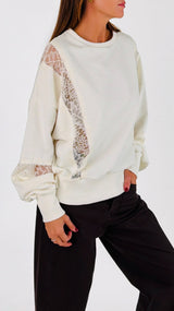 Felpa inserti pizzo H.