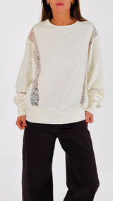 Felpa inserti pizzo H.
