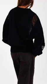 Felpa inserti pizzo H.