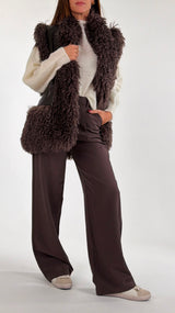 Gilet ecopelle mongolia T.