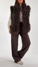 Gilet ecopelle mongolia T.