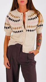 Cardigan rombi T.
