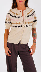 Cardigan rombi T.