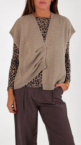 Gilet over lana cachemire T.