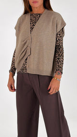 Gilet over lana cachemire T.