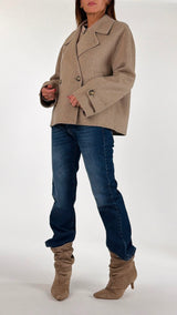 Cappotto doppiopetto corto+piumino Vic.