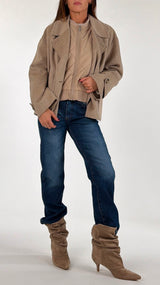 Cappotto doppiopetto corto+piumino Vic.