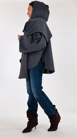 Cappotto corto sciarpa Vic.